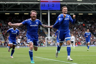 200816 - Fulham vs Cardiff City - SkyBet Championship -Pilkington goal celebration