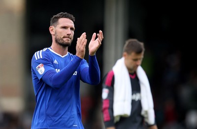 200816 - Fulham vs Cardiff City - SkyBet Championship -A disappointed Sean Morrison at the final whistle