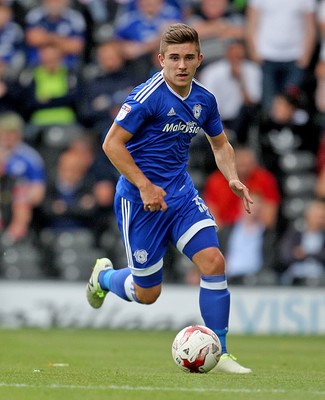 200816 - Fulham vs Cardiff City - SkyBet Championship -Declan John of Cardiff in action