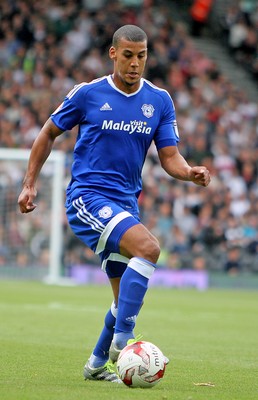 200816 - Fulham vs Cardiff City - SkyBet Championship -Lee Peltier of Cardiff City