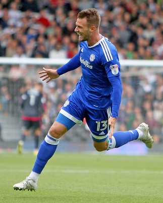 200816 - Fulham vs Cardiff City - SkyBet Championship -Anthony Pilkington goal celebration