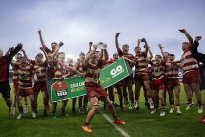 020526 - Furnace United v St Clears, U18s Boys Club Plate Final - Furnace United celebrate winning the U18s Boys Club Plate Final