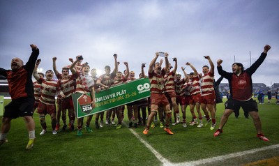 020526 - Furnace United v St Clears, U18s Boys Club Plate Final - Furnace United celebrate winning the U18s Boys Club Plate Final