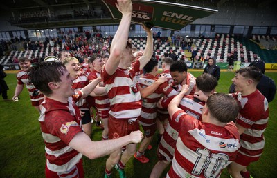020526 - Furnace United v St Clears, U18s Boys Club Plate Final - Furnace United celebrate winning the U18s Boys Club Plate Final