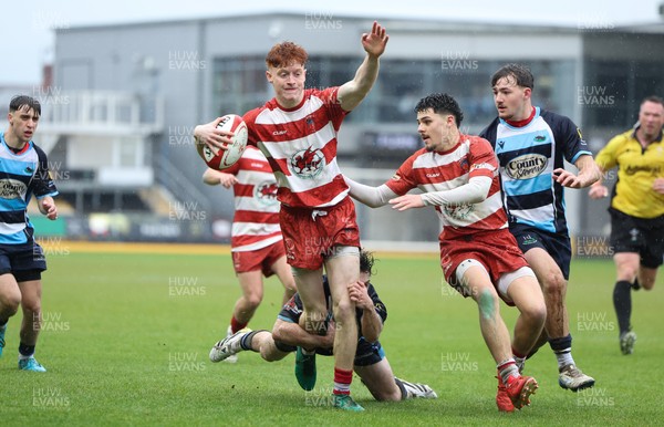 020526 - Furnace United v St Clears, U18s Boys Club Plate Final - Furnace United, red and white, take on St Clears in the U18s Boys Club Plate Final
