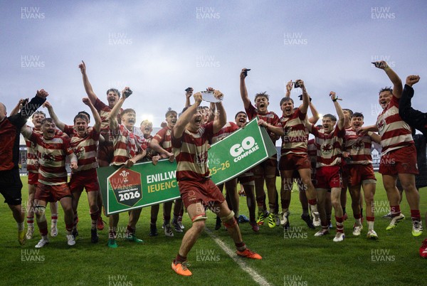 020526 - Furnace United v St Clears, U18s Boys Club Plate Final - Furnace United celebrate winning the U18s Boys Club Plate Final