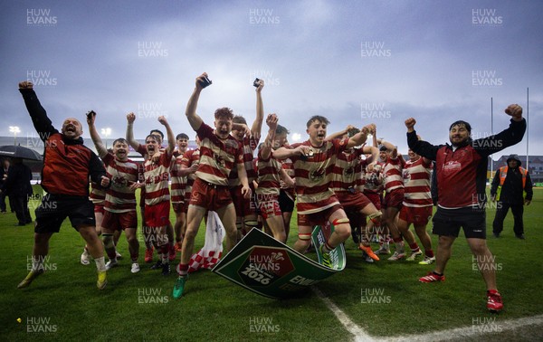 020526 - Furnace United v St Clears, U18s Boys Club Plate Final - Furnace United celebrate winning the U18s Boys Club Plate Final