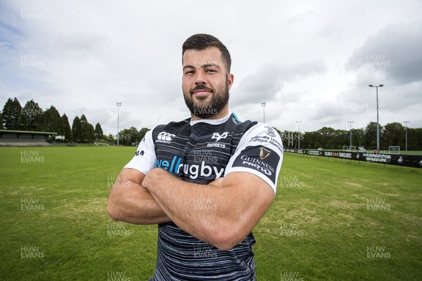 310519 - Picture shows new Ospreys Rugby signing Gareth Evans
