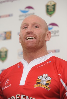 05.03.10 - Crusaders Rugby League Press Conference - Gareth Thomas who has signed for Crusaders Rugby League today, talks to reporters at a press conference to announce the deal. 