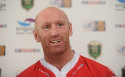 05.03.10 - Crusaders Rugby League Press Conference - Gareth Thomas who has signed for Crusaders Rugby League today, talks to reporters at a press conference to announce the deal. 