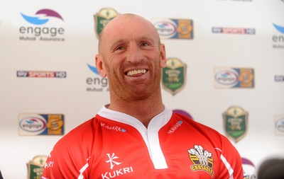 05.03.10 - Crusaders Rugby League Press Conference - Gareth Thomas who has signed for Crusaders Rugby League today, talks to reporters at a press conference to announce the deal. 