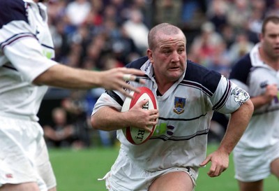 160900 - Neath v Swansea - Swansea's Garin Jenkins goes on a charge