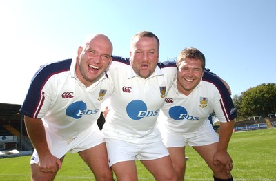 270802 -  Swansea RFC 2002-2003 Ben Evans, Garin Jenkins and Darren Morris