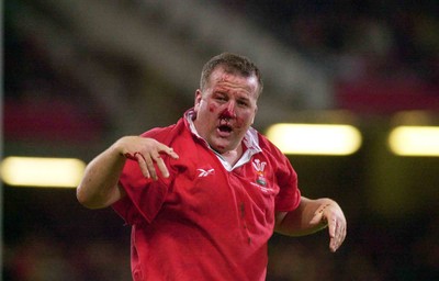 270500 - Wales v French Barbarians - Wales Garin Jenkins goes off injured