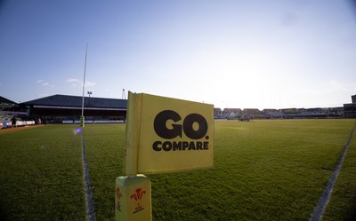 280426 - Garth Olwg v Brynteg, Boys Year 10 Final - Go Compare branding at the ground