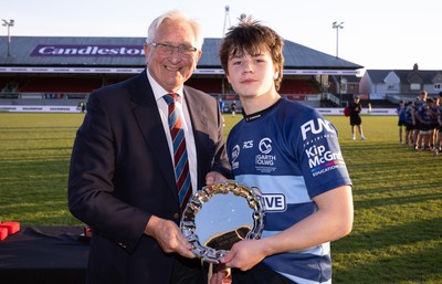 280426 - Garth Olwg v Brynteg, Boys Year 10 Final - Garth Olwg receive the runners up trophy