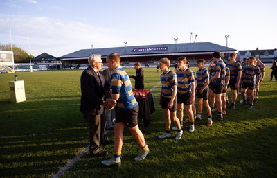 280426 - Garth Olwg v Brynteg, Boys Year 10 Final - Players are presented with their medals