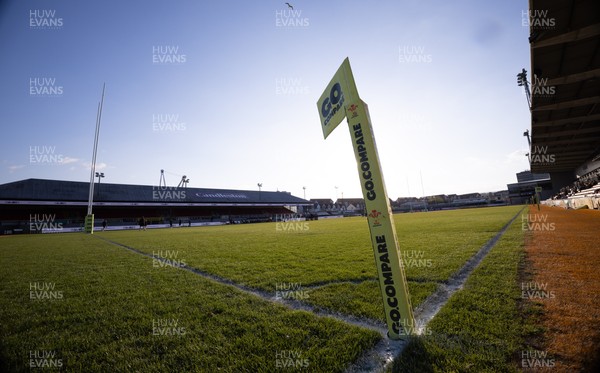 280426 - Garth Olwg v Brynteg, Boys Year 10 Final - Go Compare branding at the ground
