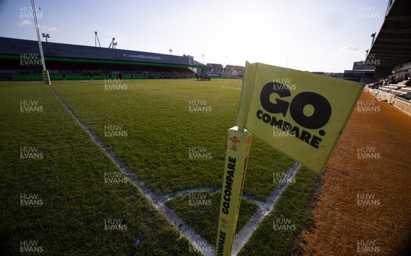 280426 - Garth Olwg v Brynteg, Boys Year 10 Final - Go Compare branding at the ground