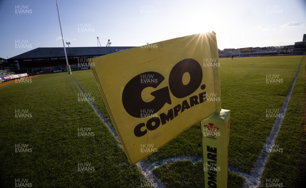 280426 - Garth Olwg v Brynteg, Boys Year 10 Final - Go Compare branding at the ground