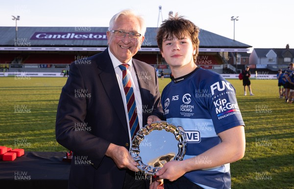 280426 - Garth Olwg v Brynteg, Boys Year 10 Final - Garth Olwg receive the runners up trophy