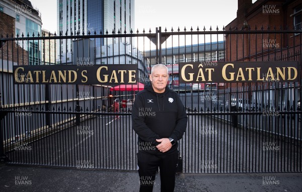 291119 - Former Wales Head Coach Warren Gatland at the newly named Gatland's Gate at the Principality Stadium