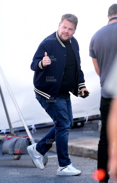 120719 - Gavin and Stacey Filming in Barry, South Wales -  James Corden on the set of Gavin and Stacey in Barry