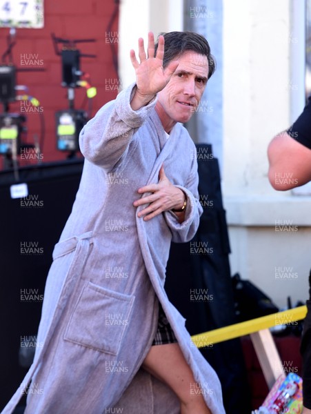 120719 - Gavin and Stacey Filming in Barry, South Wales -  Rob Brydon on the set of Gavin and Stacey in Barry