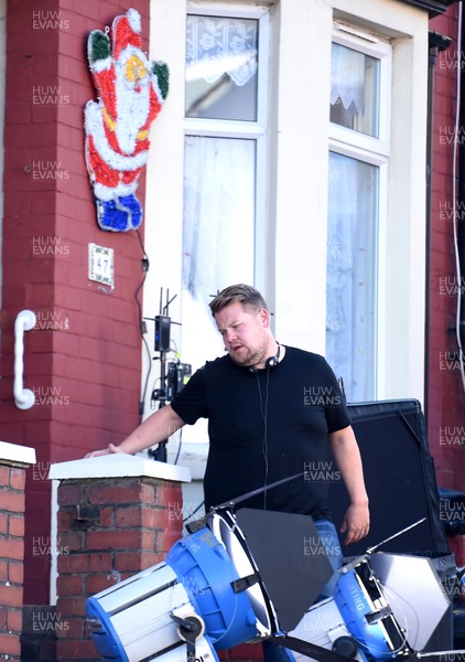 120719 - Gavin and Stacey Filming in Barry, South Wales -  James Corden on the set of Gavin and Stacey in Barry