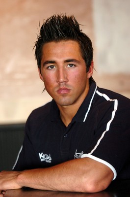 200105 - Picture shows Wales and Ospreys star Gavin Henson at St Helens Rugby Ground in Swansea