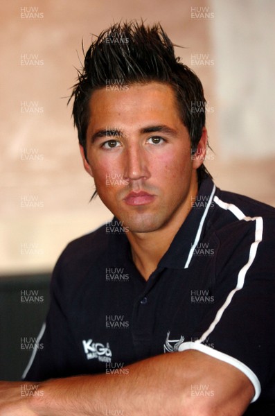 200105 - Picture shows Wales and Ospreys star Gavin Henson at St Helens Rugby Ground in Swansea