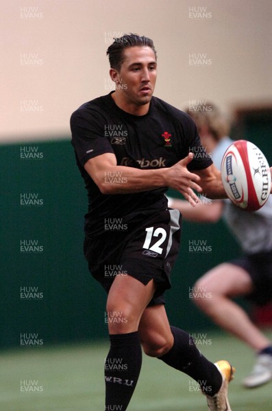 210206  Wales rugby training - Gavin Henson back in training with the Wales team     