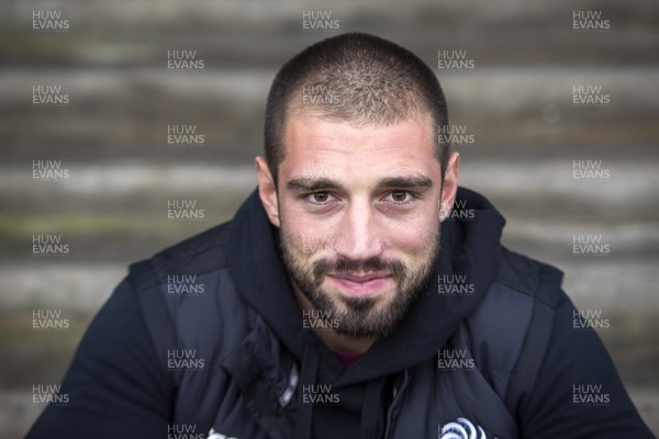 141117 - Georgia Rugby Training - Captain Merab Sharikadze poses for a portrait during training