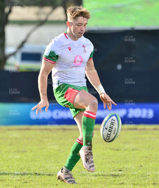 090723 - Georgia Under 20 v Wales Under 20 - World Rugby U20 Championship 2023 - Daniel Edwards of Wales