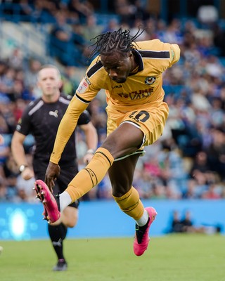 031026 - Gillingham v Newport County - Sky Bet League 2 - Yahya Bamba of Newport County in action