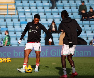 170126 - Gillingham v Newport County - Sky Bet League 2 - Bobby Kamwa of Newport County 