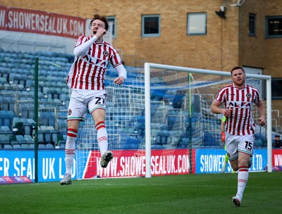 170126 - Gillingham v Newport County - Sky Bet League 2 - Michael Spellman of Newport County celebrates scoring the first goal