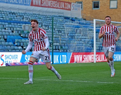 170126 - Gillingham v Newport County - Sky Bet League 2 - Michael Spellman of Newport County celebrates scoring the first goal