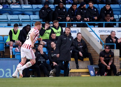 170126 - Gillingham v Newport County - Sky Bet League 2 - Christian Fuchs, Newport Manager