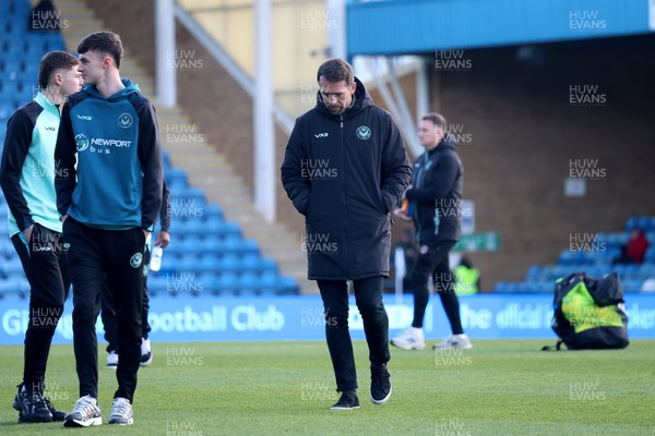 170126 - Gillingham v Newport County - Sky Bet League 2 - Christian Fuchs, Newport Manager