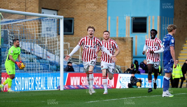 170126 - Gillingham v Newport County - Sky Bet League 2 - Michael Spellman of Newport County celebrates scoring the first goal
