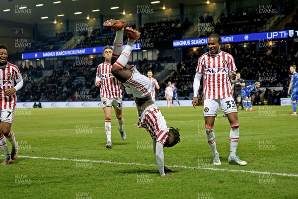 170126 - Gillingham v Newport County - Sky Bet League 2 - Cameron Antwi of Newport County celebrates scoring their second goal 