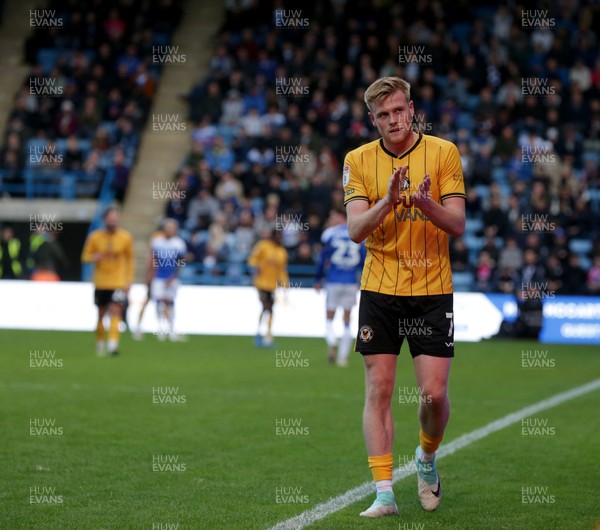 281023 - Gillingham v Newport County - Sky Bet League 2 - Will Evans goes off injured