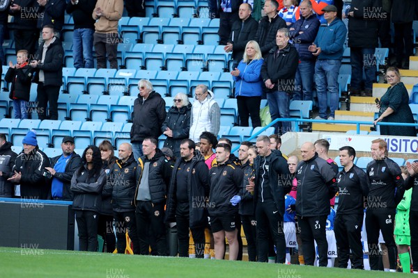 281023 - Gillingham v Newport County - Sky Bet League 2 - Remembrance, minutes silence