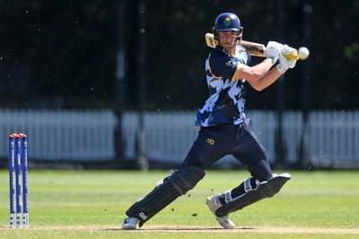 140525 - Glamorgan 2nd XI v Cardiff UCCE - T20 Blast Friendly - Henry Hurle of Glamorgan batting