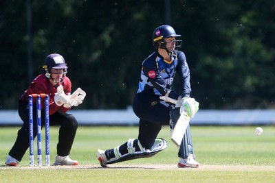 140525 - Glamorgan 2nd XI v Cardiff UCCE - T20 Blast Friendly - Eddie Byrom of Glamorgan batting