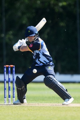 140525 - Glamorgan 2nd XI v Cardiff UCCE - T20 Blast Friendly - Callum Nicholls of Glamorgan batting