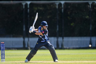 140525 - Glamorgan 2nd XI v Cardiff UCCE - T20 Blast Friendly - Callum Nicholls of Glamorgan batting