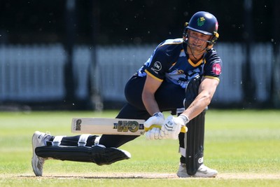 140525 - Glamorgan 2nd XI v Cardiff UCCE - T20 Blast Friendly - Henry Hurle of Glamorgan batting