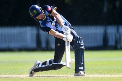 140525 - Glamorgan 2nd XI v Cardiff UCCE - T20 Blast Friendly - Henry Hurle of Glamorgan batting